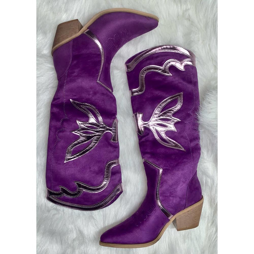 Betty 70 Butterfly Knee High Boots- Size 6.5 - Picture 5 of 11